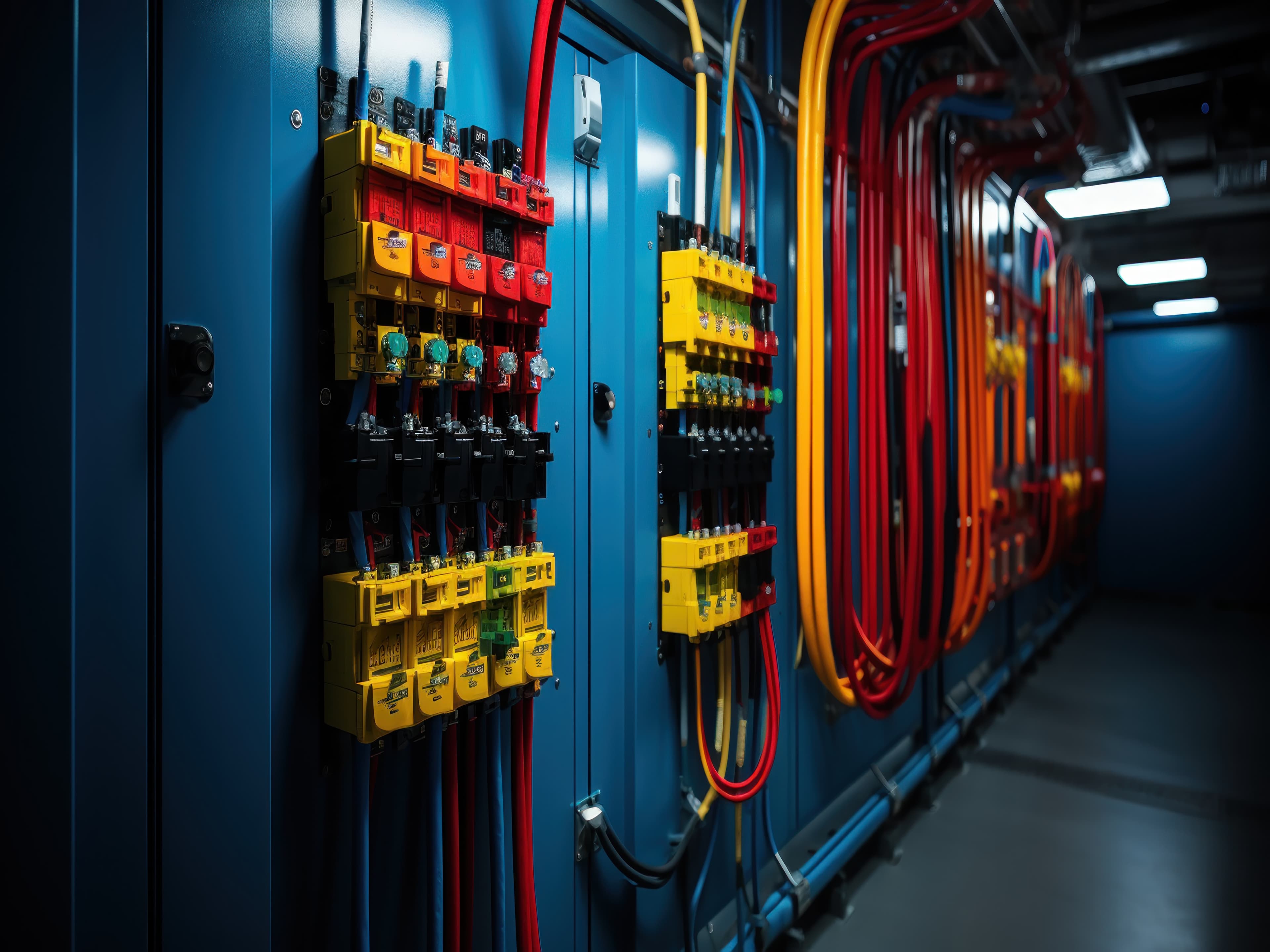 Electrical infrastructure and switchgear in an industrial setting